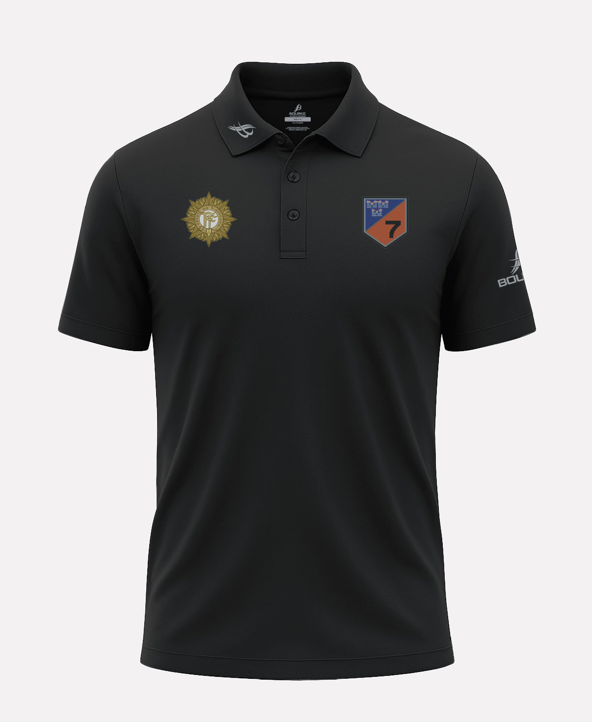 7th Infantry Battalion FORTIS Polo Shirt (Black)
