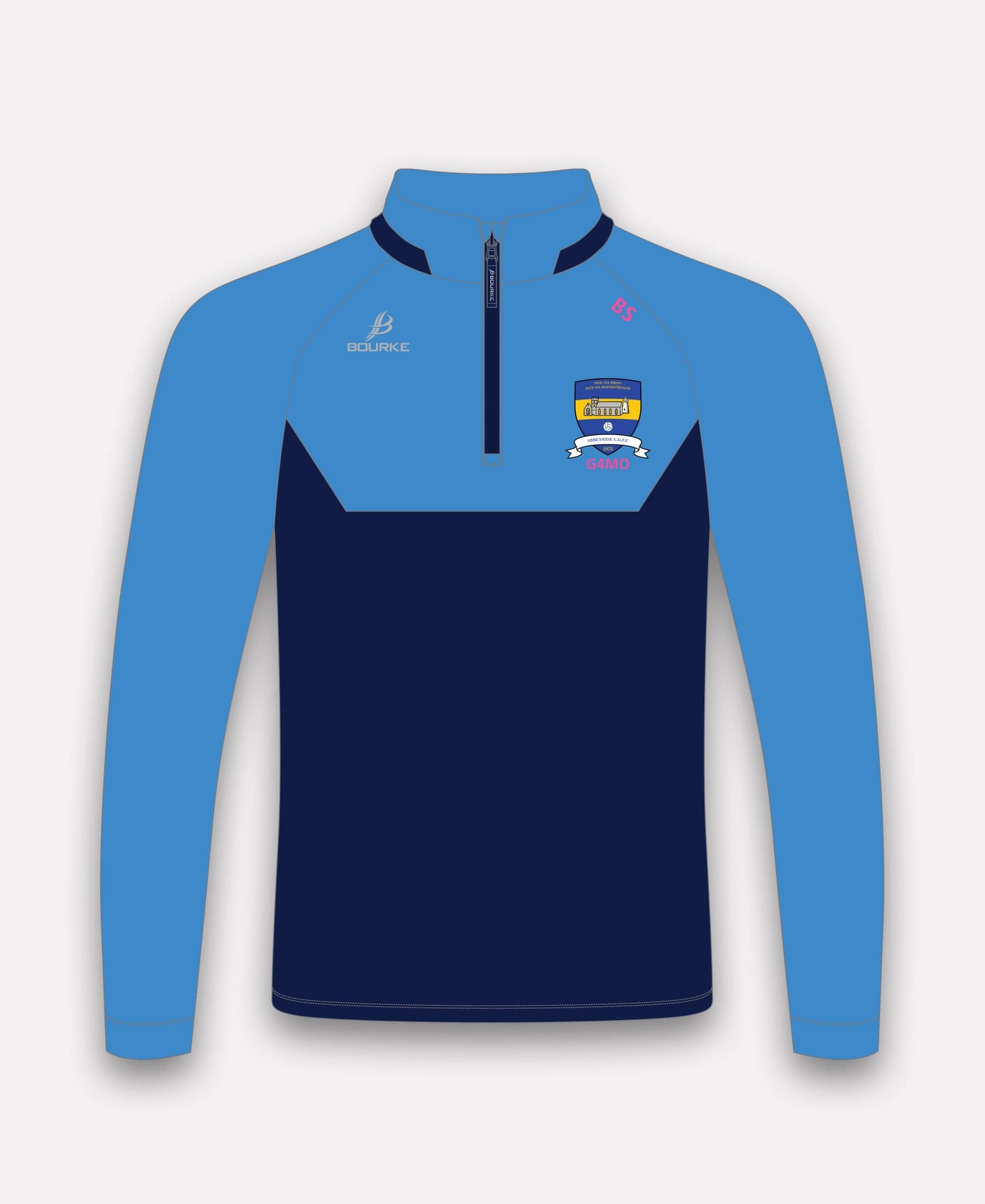 Abbeyside G4M&O BARR Half Zip (Navy/Sky)
