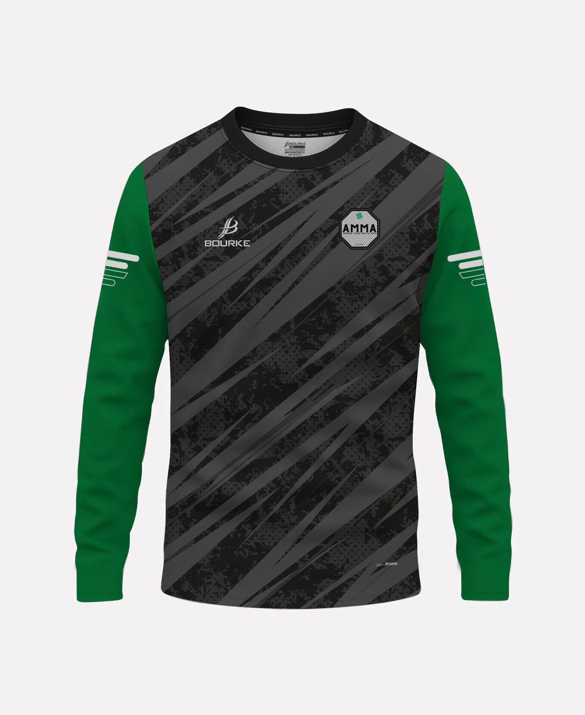 Ardoyne MMA Warm Up Crew Neck (Black/Green)