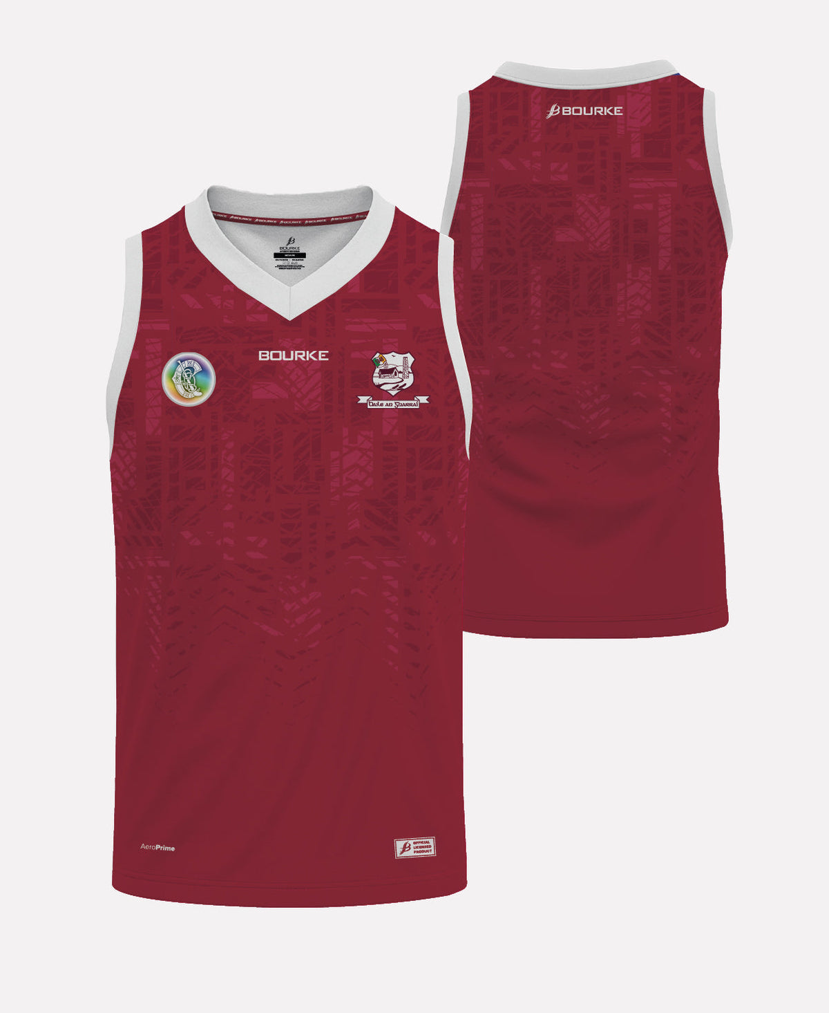 Ballingarry Camogie Training Singlet 26/27 (Maroon/White)