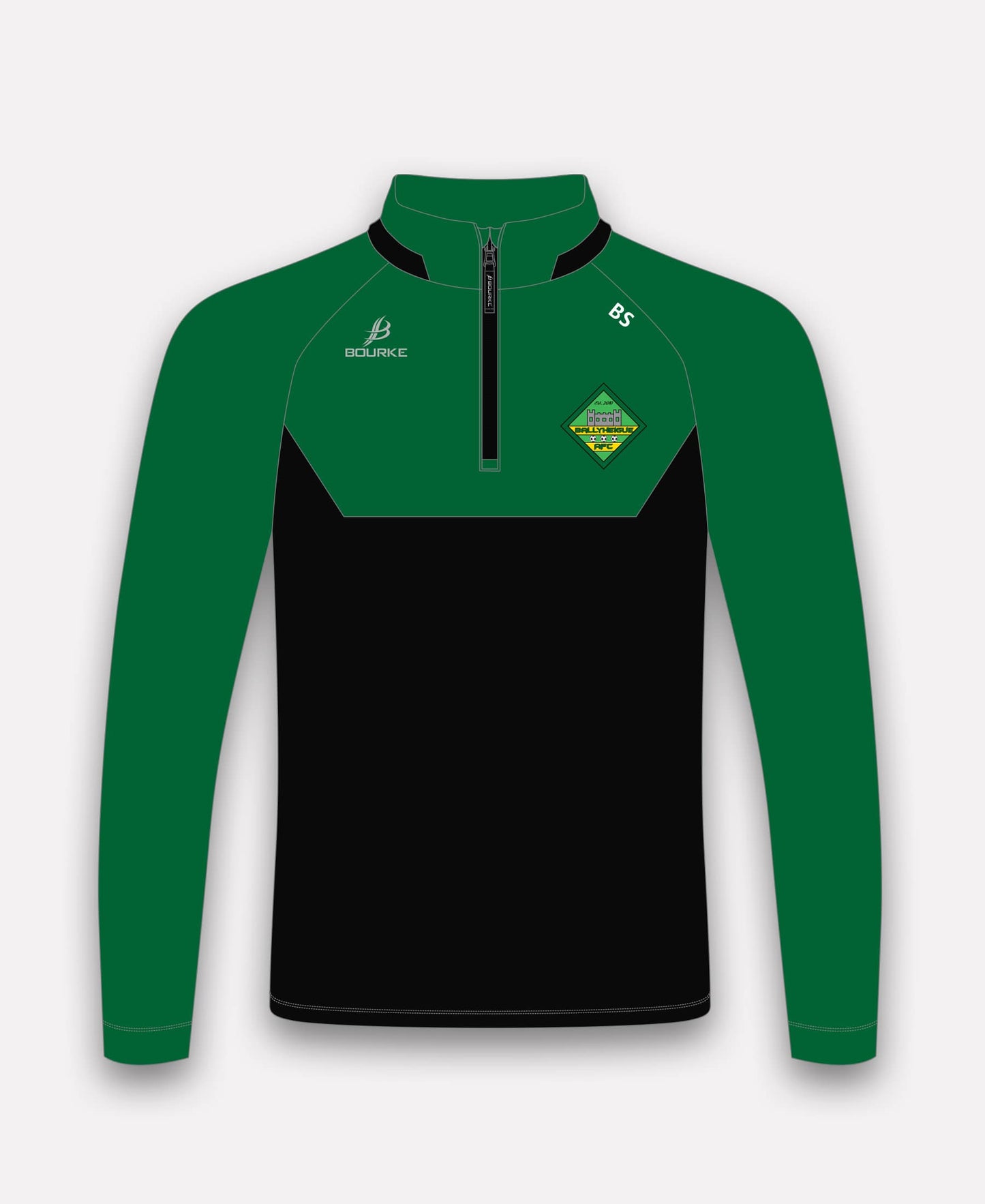 Ballyheigue Athletic FC BARR Half Zip (Black/Green)