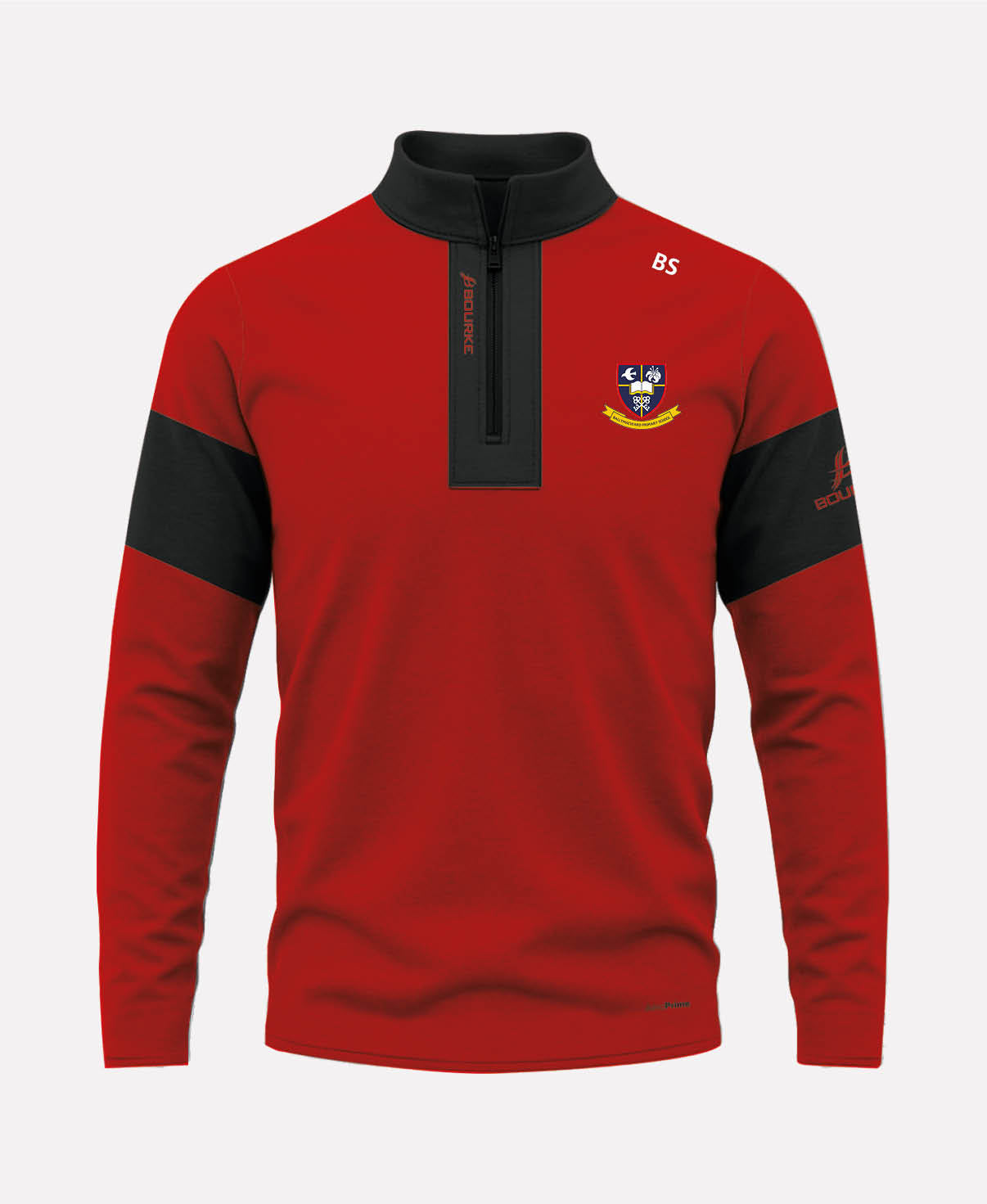 Ballymacward Primary School TEASRA Half Zip (Black/Red)