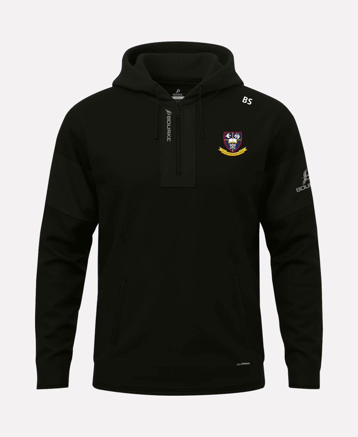 Ballymacward Primary School TEASRA Half Zip Hoodie (Black)
