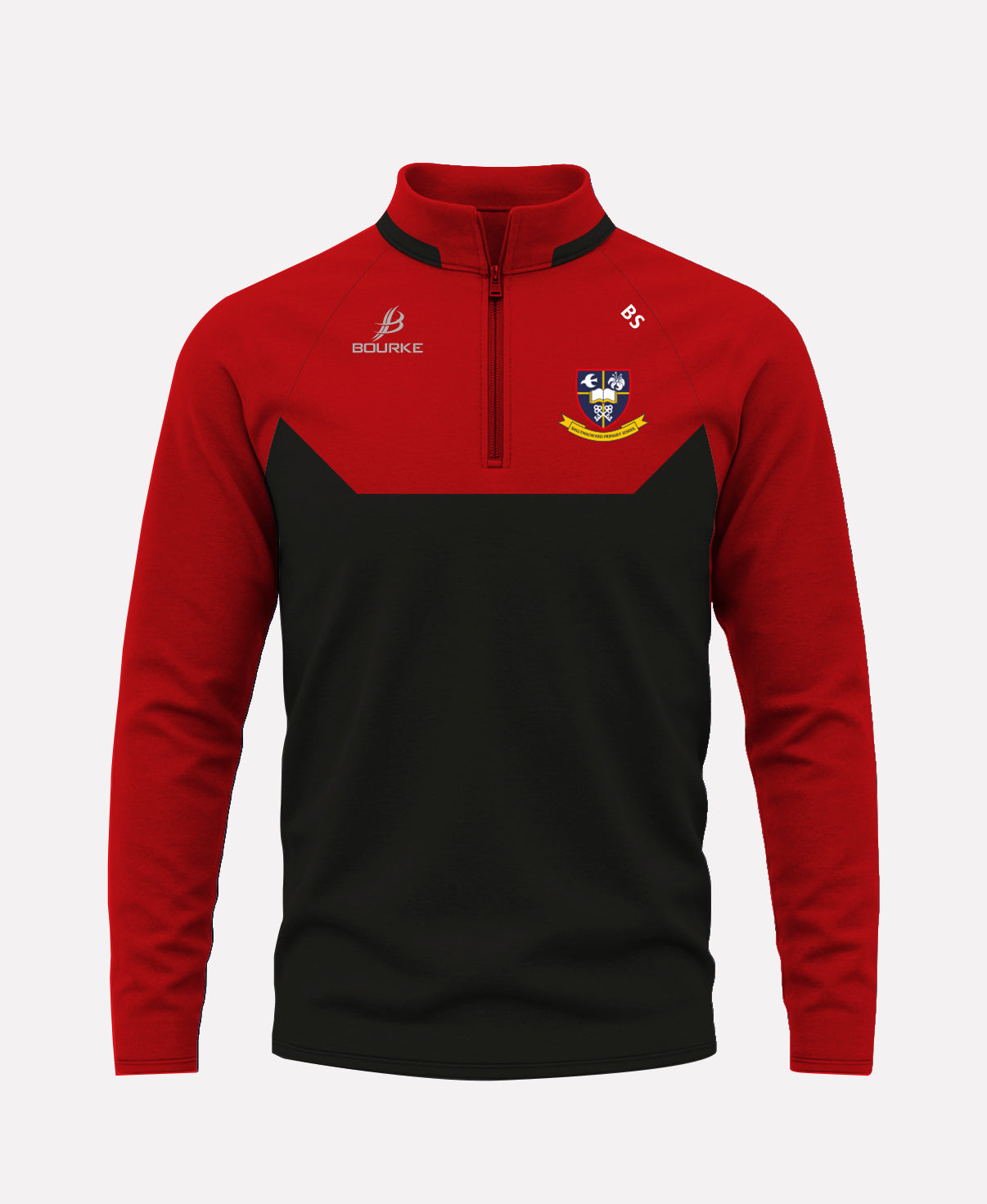 Ballymacward Primary School BARR Half Zip (Black/Red)