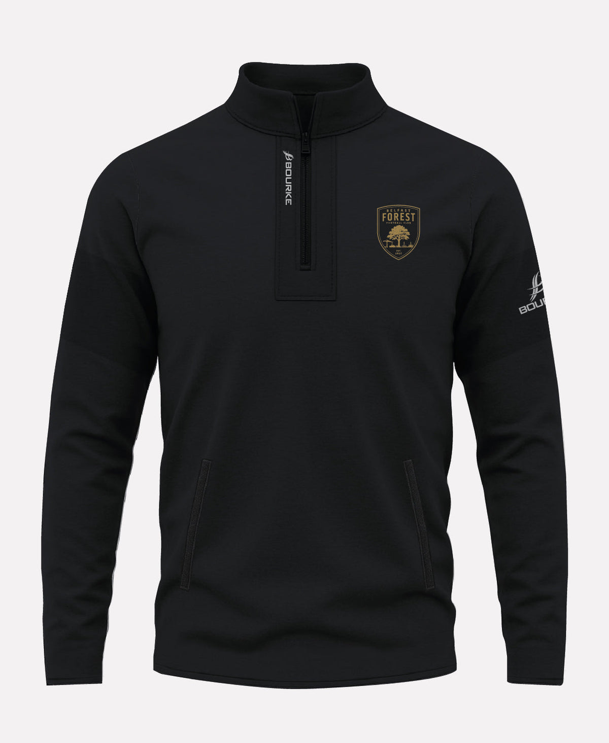Belfast Forest FC TEASRA Half Zip (Black)
