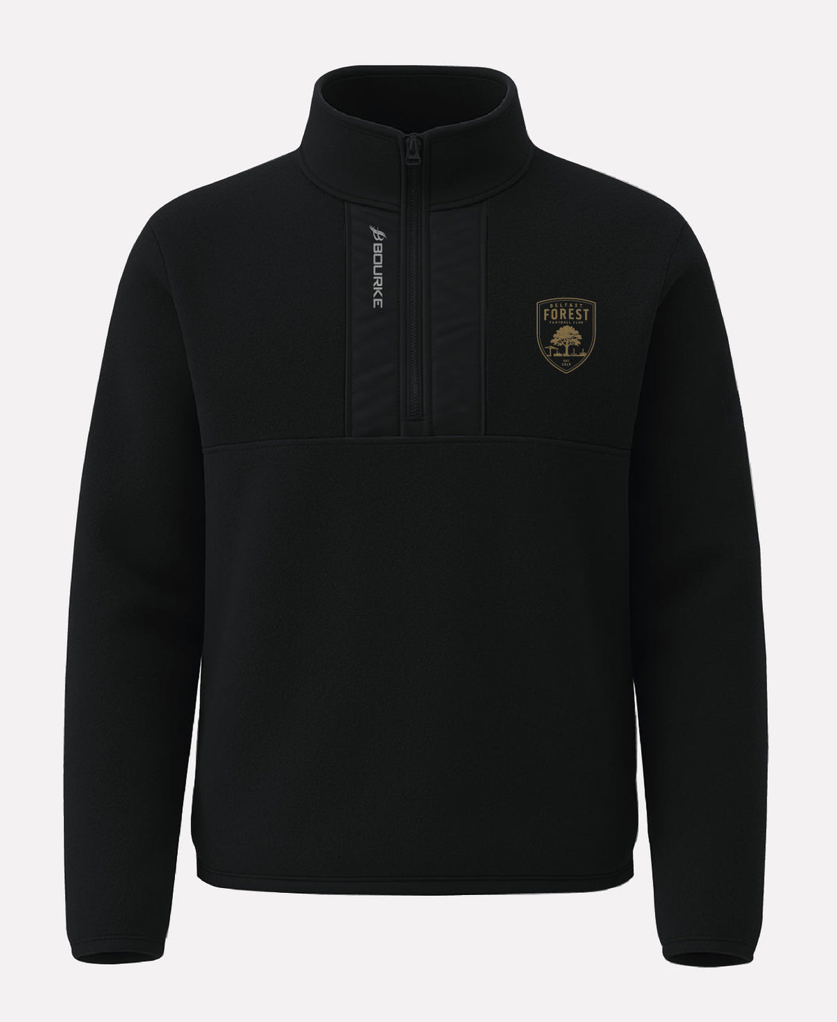 Belfast Forest FC TEASRA Half Zip Fleece (Black)