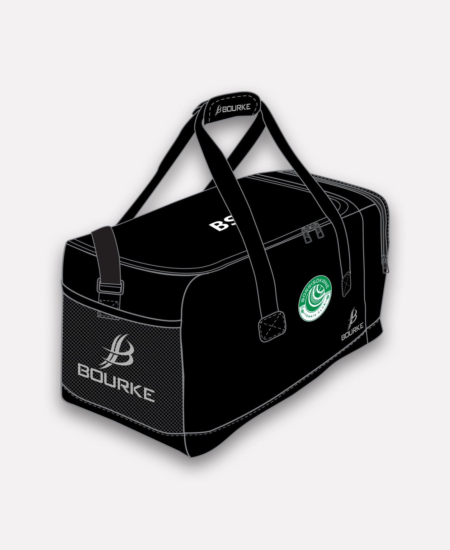 Borrisokane Tennis Club CROGA Gear Bag (Black)