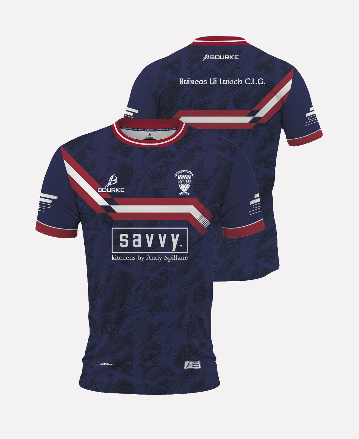 Borris-Ileigh GAA Training Jersey 2026 (Navy/Maroon/White)
