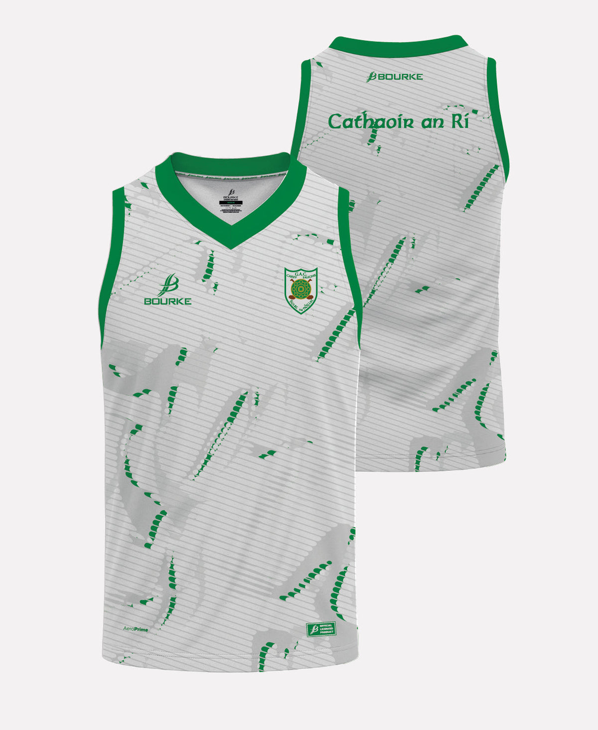 Carey Faughs Training Singlet 26/27 (White/Green)