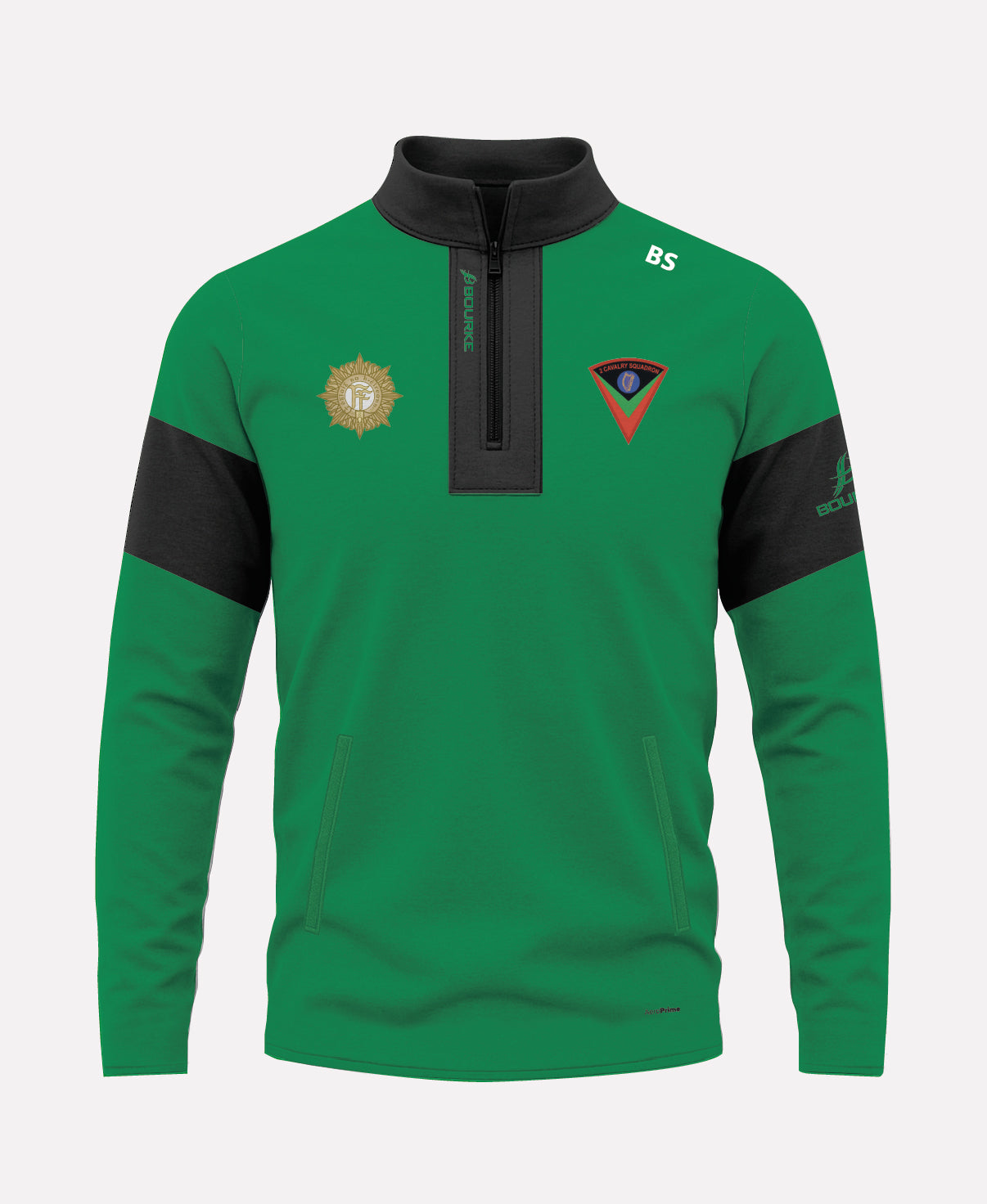 Cathal Brugha Barrack TEASRA Half Zip (Black/Green)