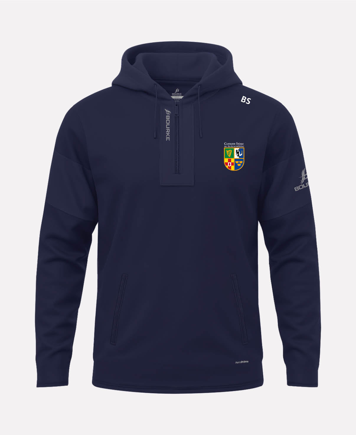 Civil Service Hurling Club TEASRA Half Zip Hoodie (Navy)