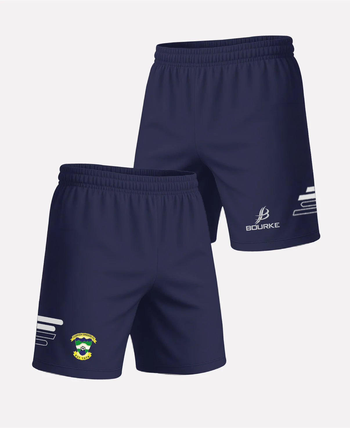 Clodiagh Rangers FC Match Shorts (Navy/White)