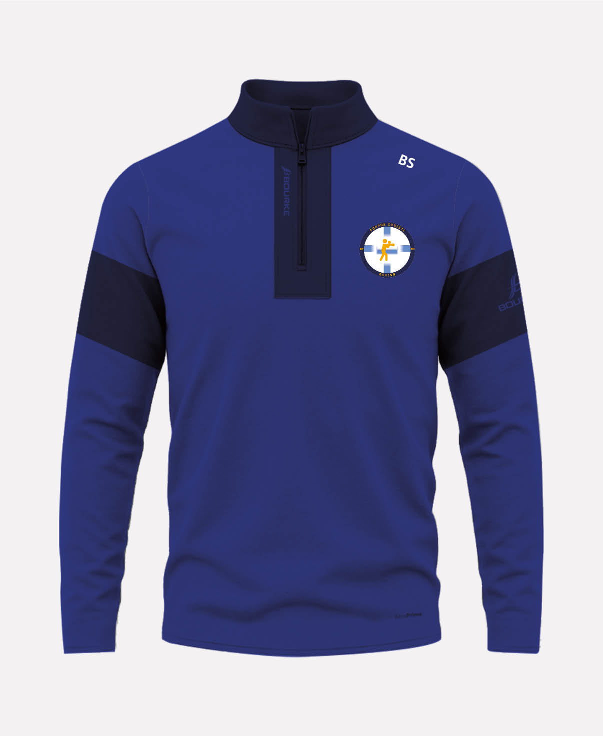 Corpus Christi Boxing Club TEASRA Half Zip (Navy/Blue/Amber)
