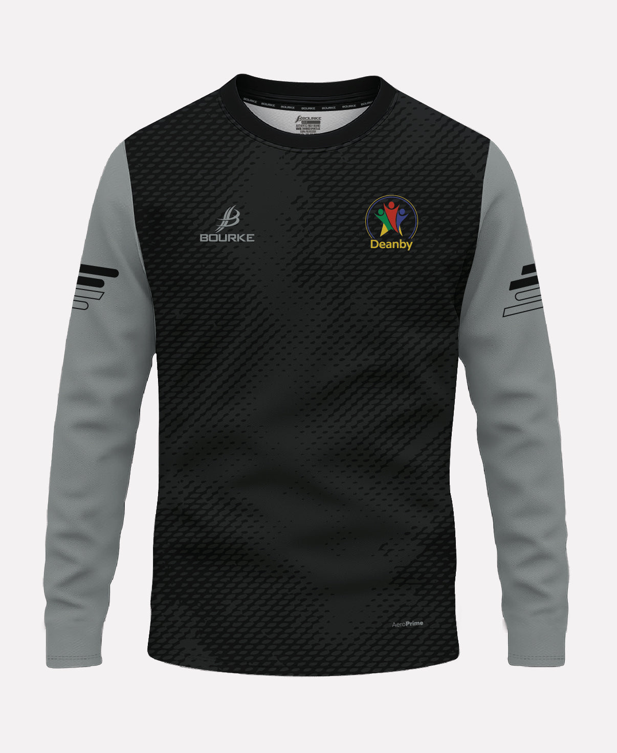 Deanby Special School STAFF Warm Up Crew Neck (Black/Grey)