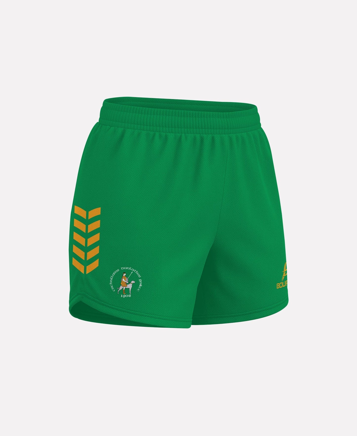 Dunloy Cuchullains Womens Shorts (Green/Amber)
