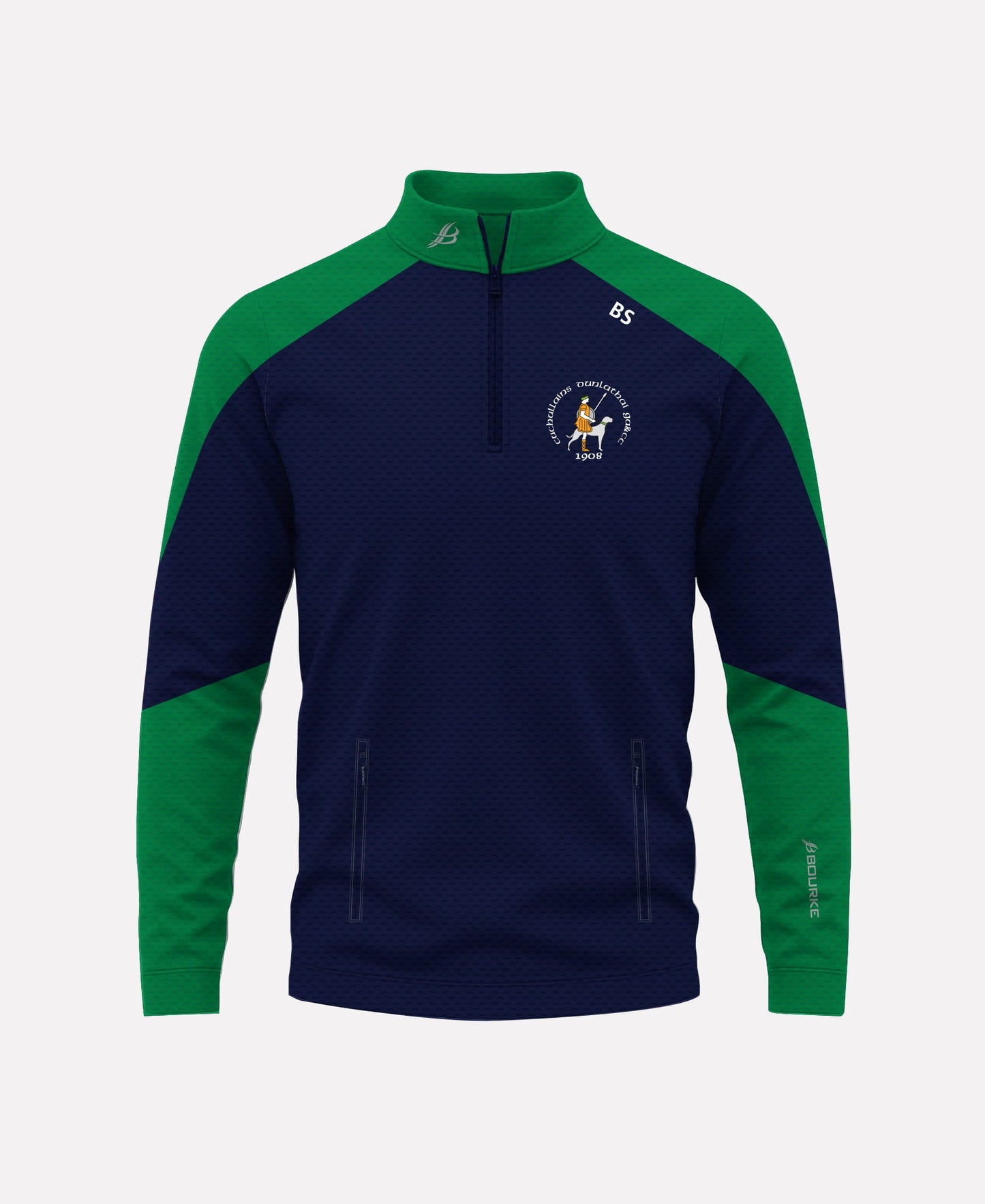 Dunloy Cuchullains Croga Half Zip (Navy/Green)