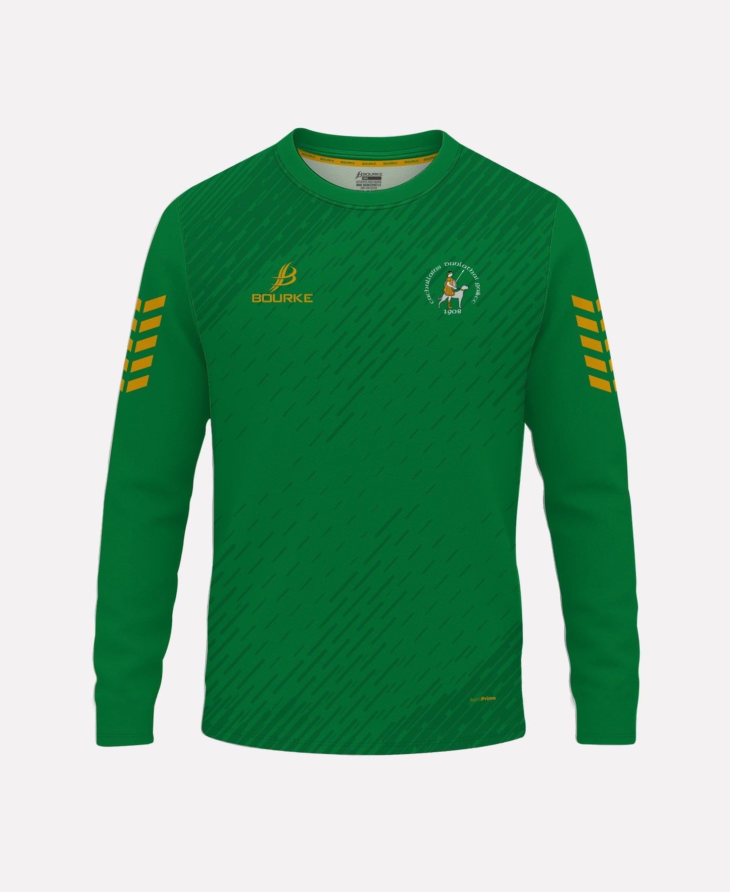 Dunloy Cuchullains Warm Up Top (Green/Amber)