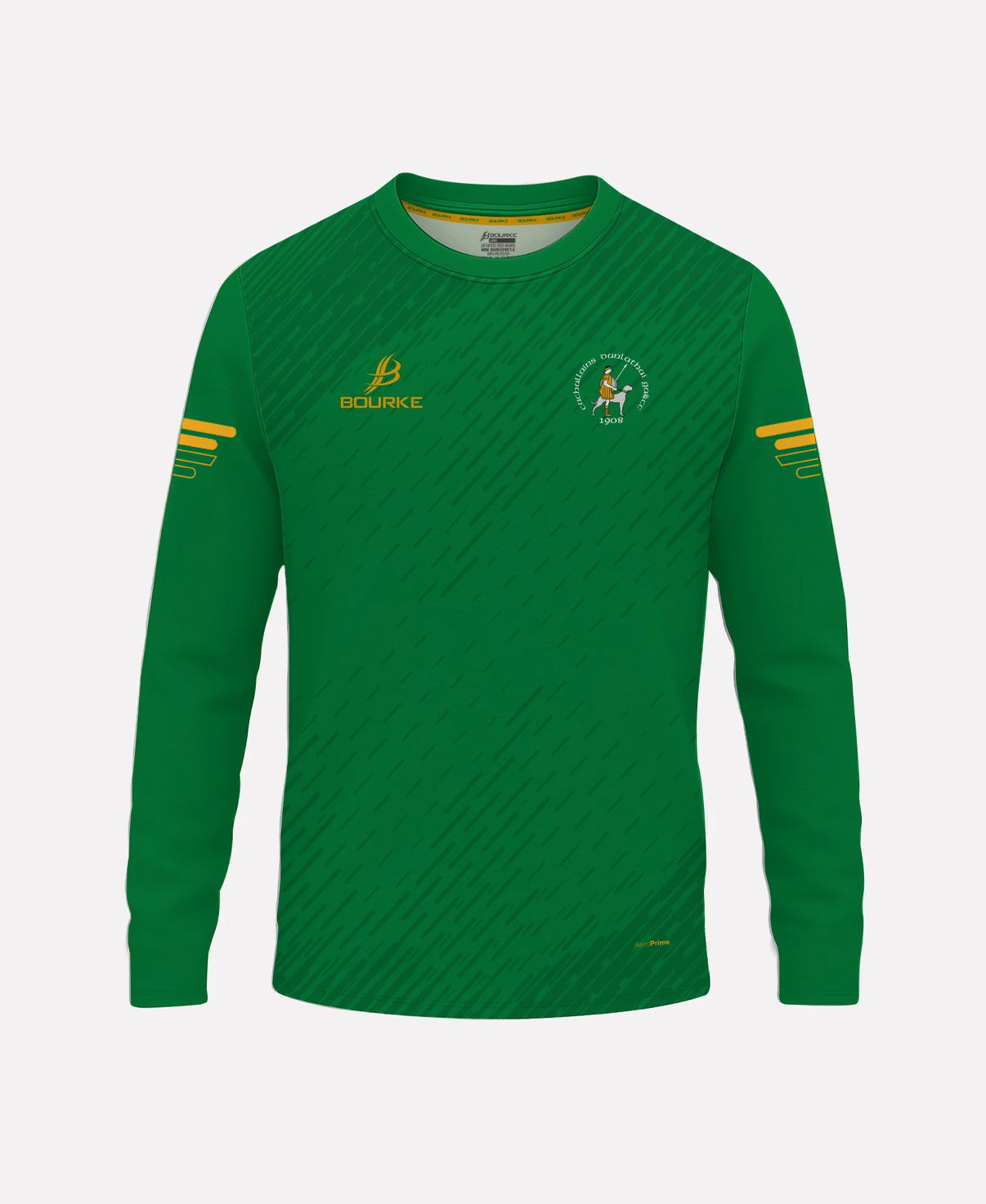 Dunloy Cuchullains Warm Up Crew Neck (Green/Amber)