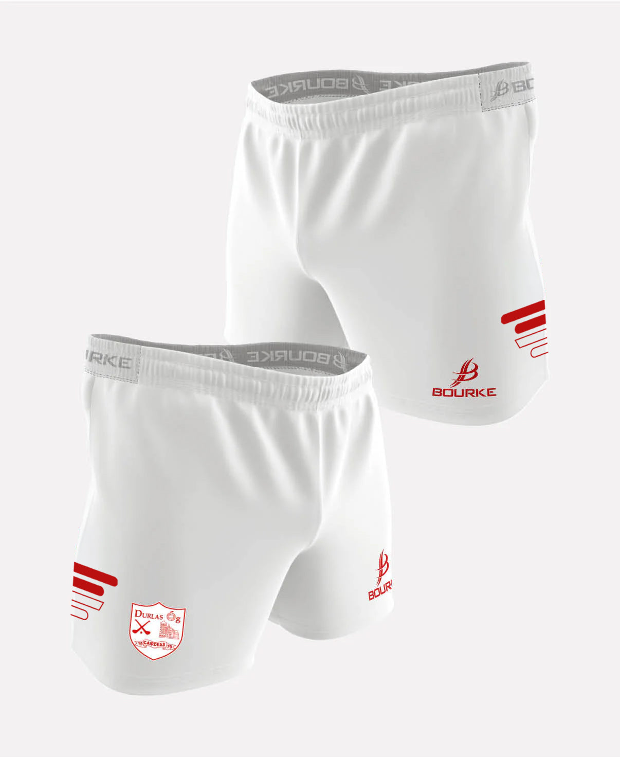 Durlas Og Flex Shorts 2025/26 (White/Red)