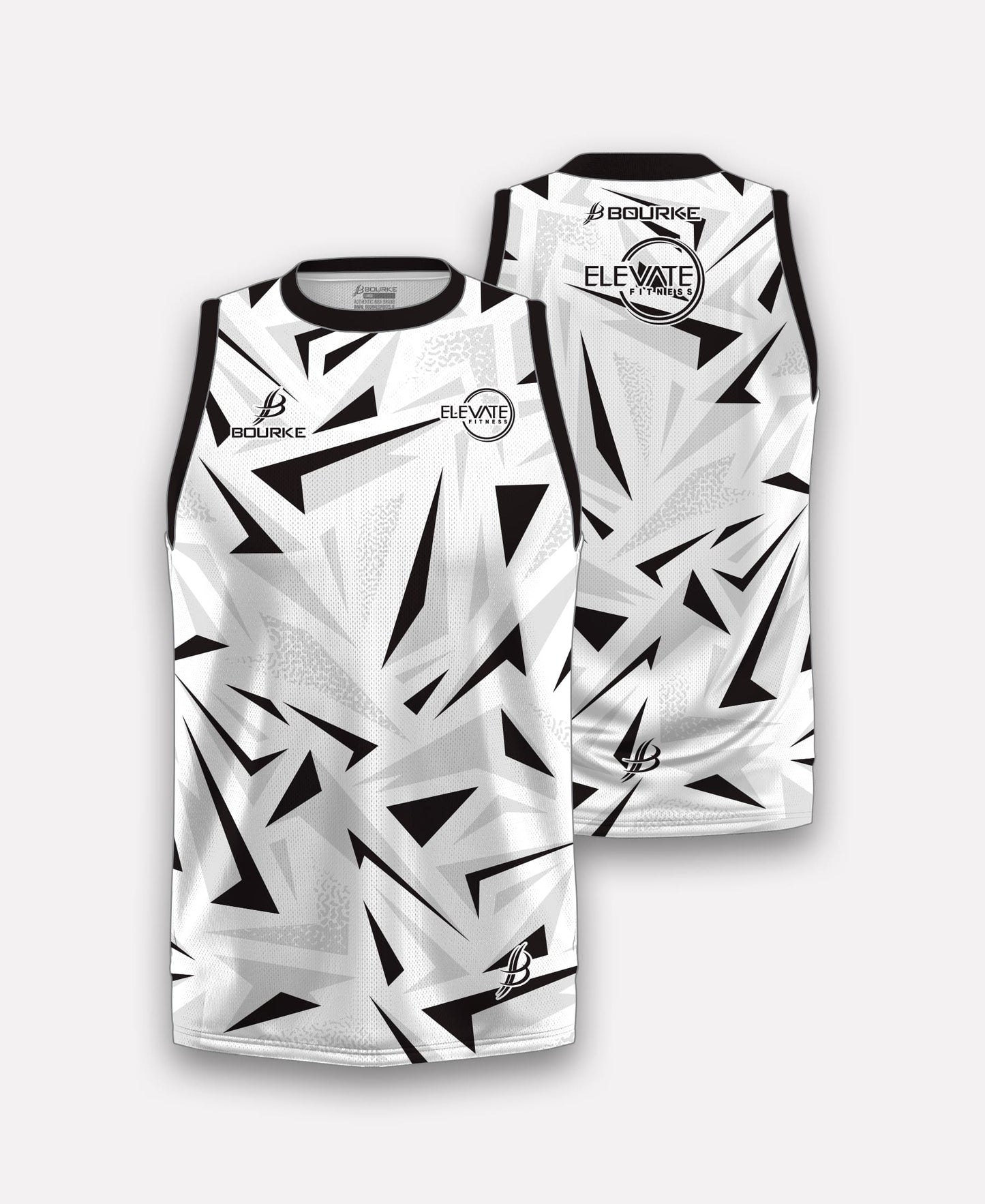 Elevate Fitness Singlet (White) 2025