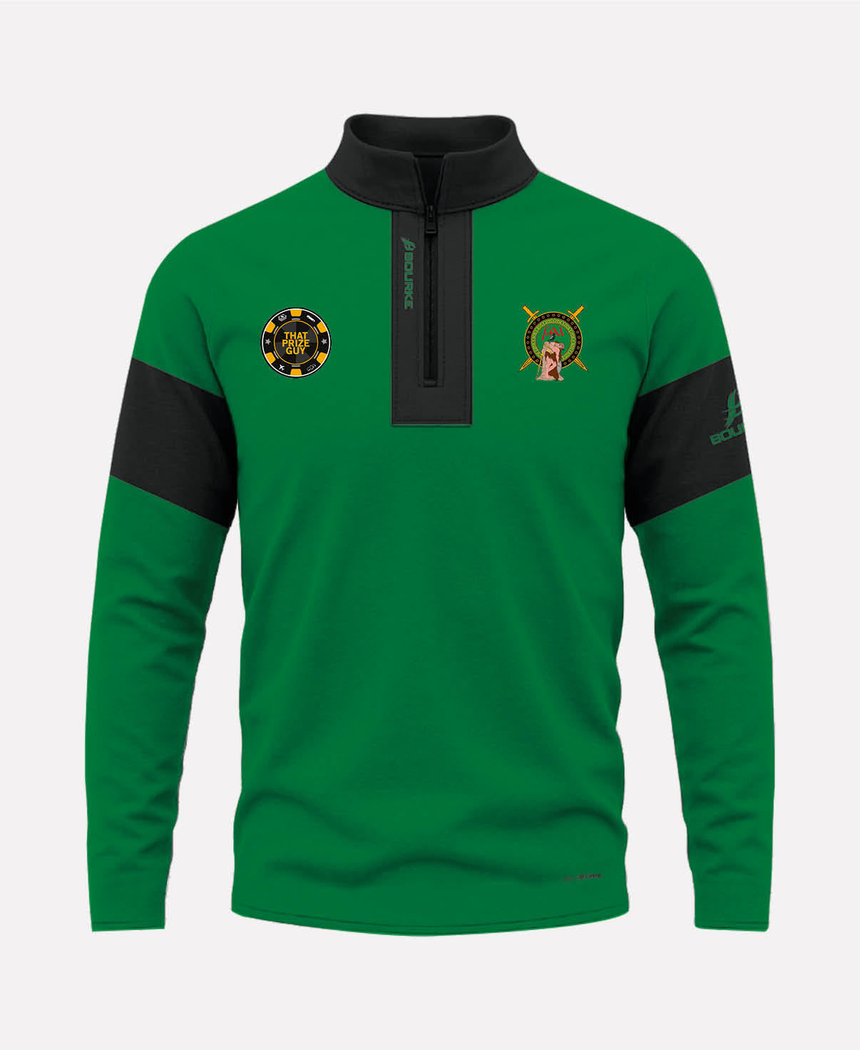Fight Academy Ireland TEASRA Half Zip (Black/Green)