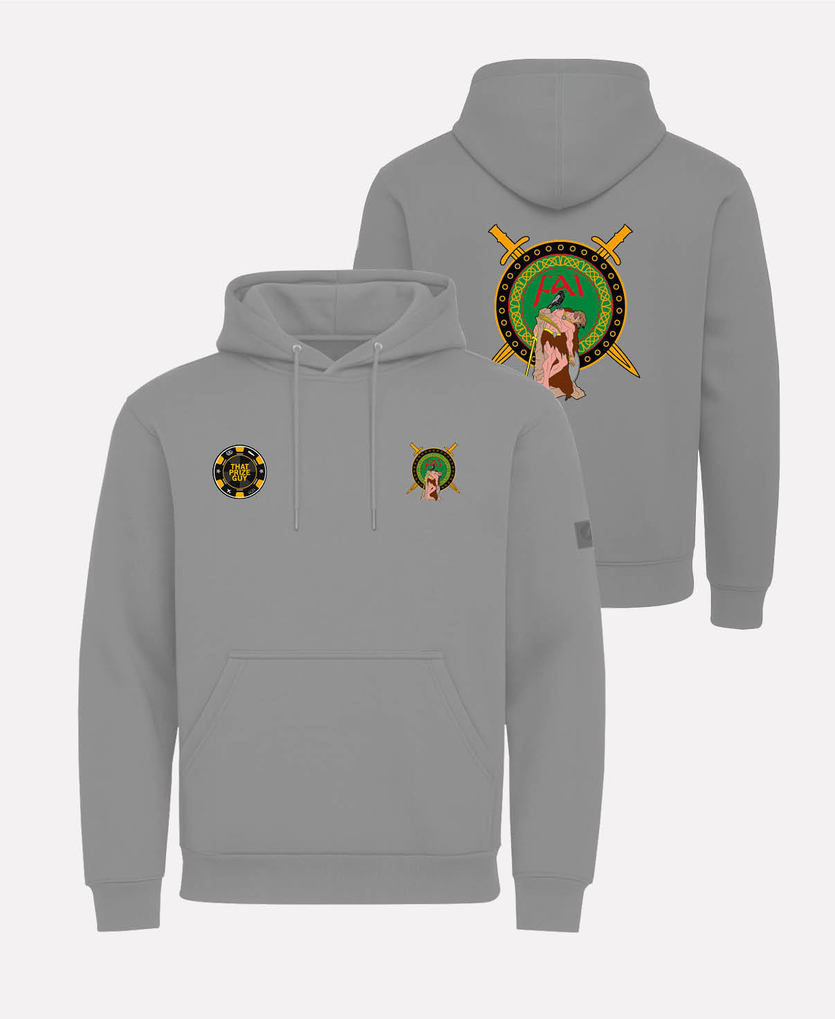 Fight Academy Ireland TEASRA Pullover Hoodie (Grey)