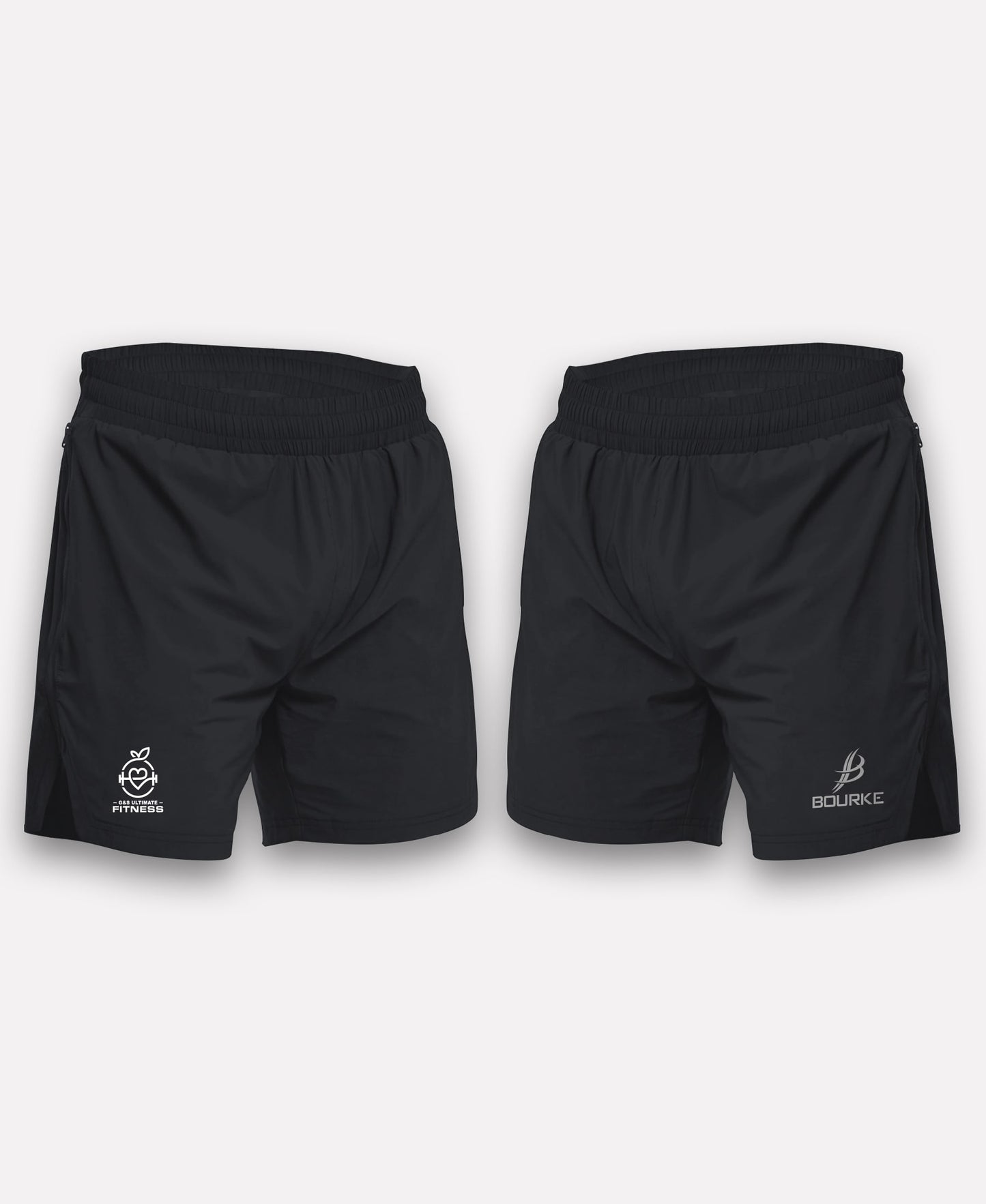 G&S Ultimate Fitness BARR Gym Shorts (Black)