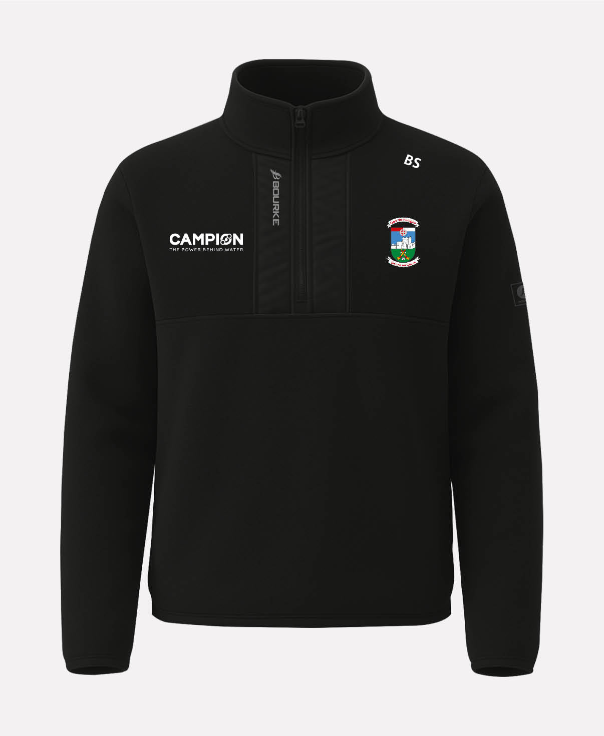 Gortnahoe Glengoole GAA TEASRA Half Zip Fleece (Black)