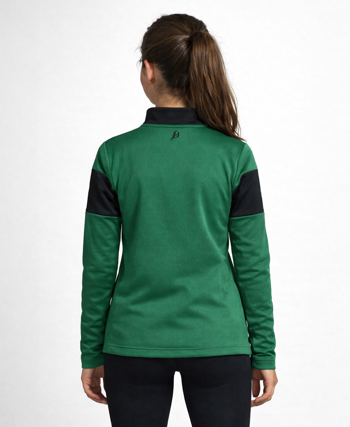 TEASRA Kids Half Zip (Black/Green)