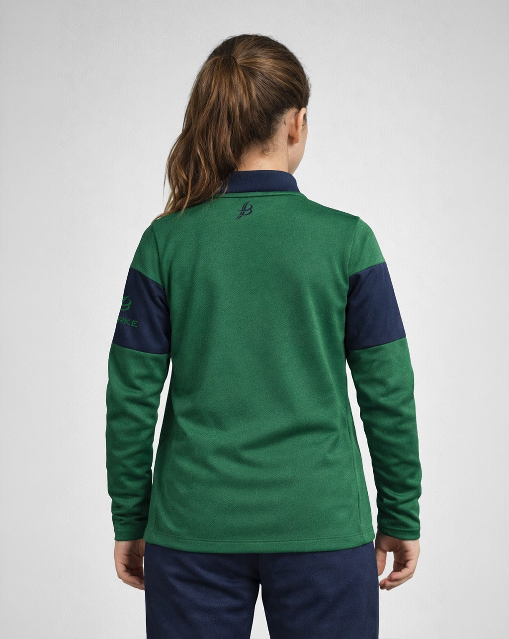 TEASRA Kids Half Zip (Navy/Green)