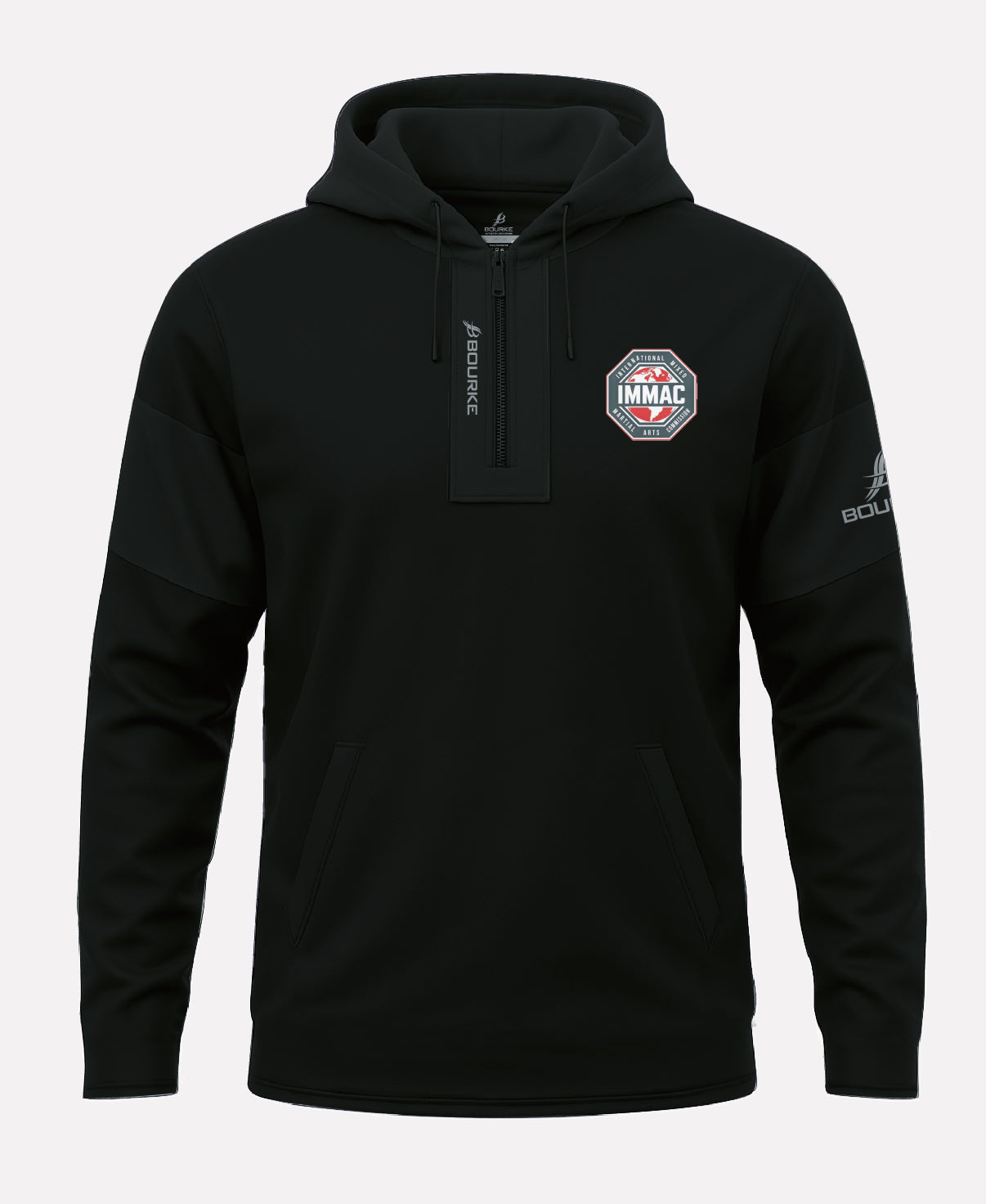 IMMAC TEASRA Half Zip Hoodie (Black)