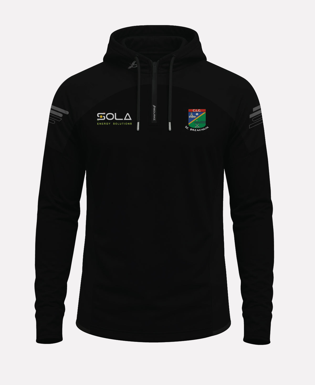 JK Brackens GAA SORA Half Zip Hoodie (Black)