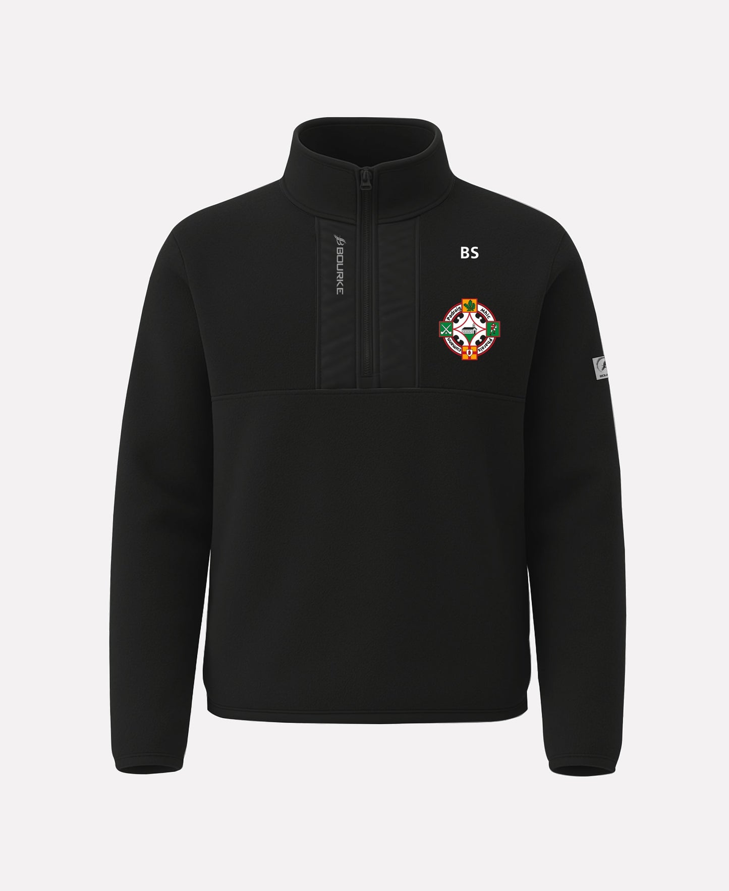 Kilrea Camogie TEASRA Half Zip Fleece (Black)