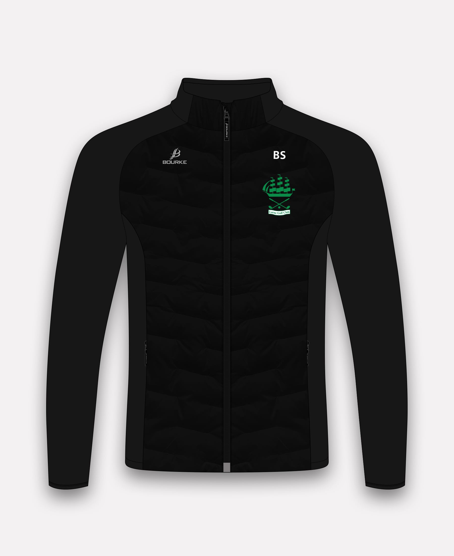 Larne Golf Club Croga Hybrid Jacket (Black)