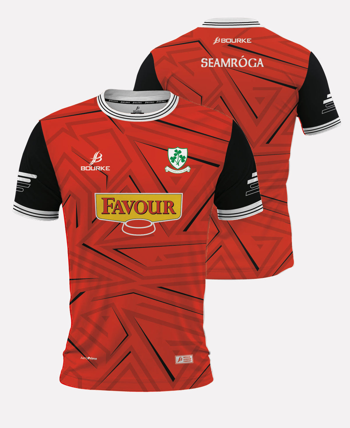Loughgiel Shamrocks Training Jersey 26/27 (Red/Black)