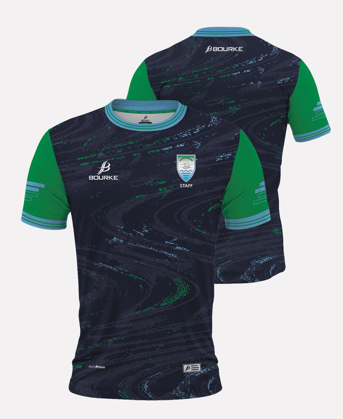 Malone College Belfast STAFF Training Jersey 26/27 (Navy/Green)