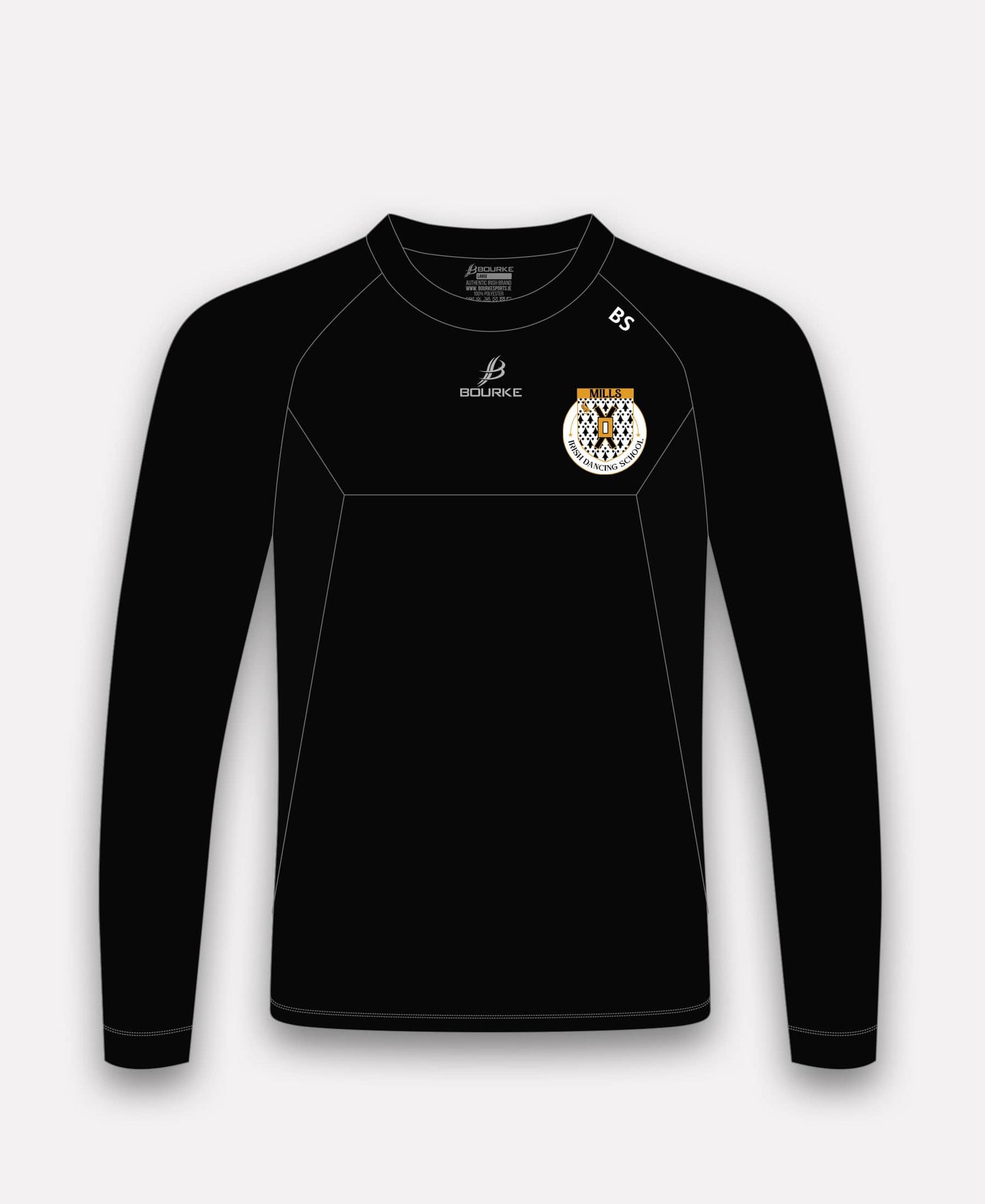 Mills Irish Dancing BARR Crew Neck (Black)