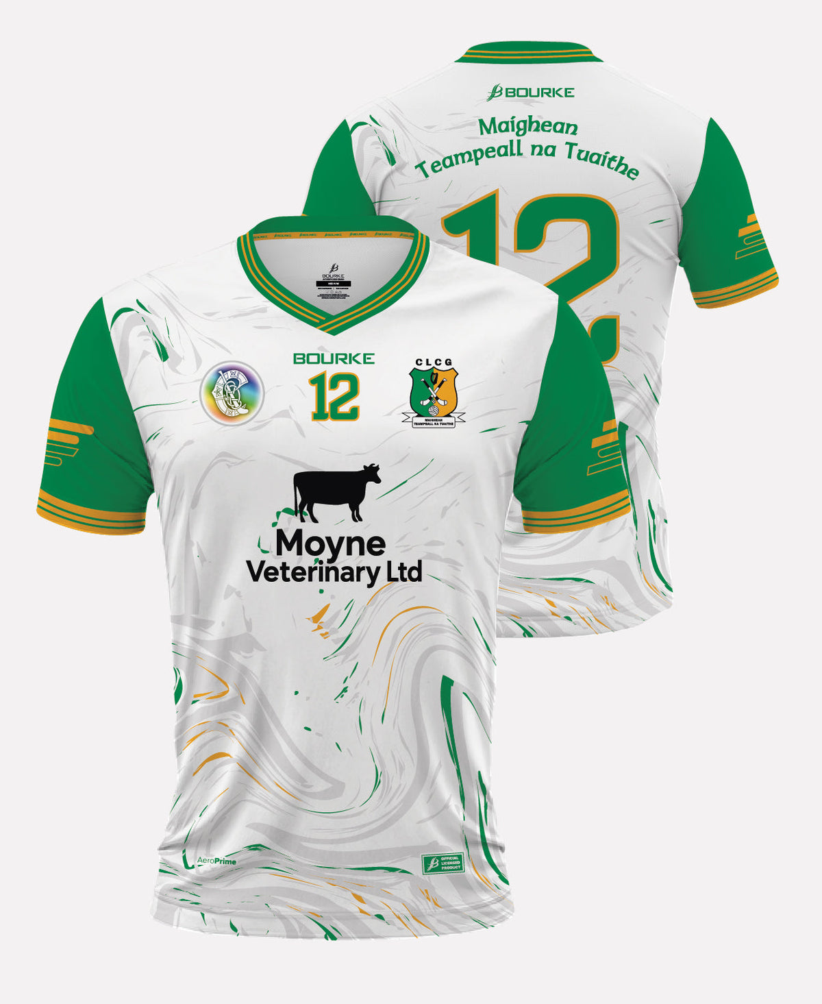 Moyne Templetuohy Camogie MATCH Jersey 26/27 (White/Green/Amber)
