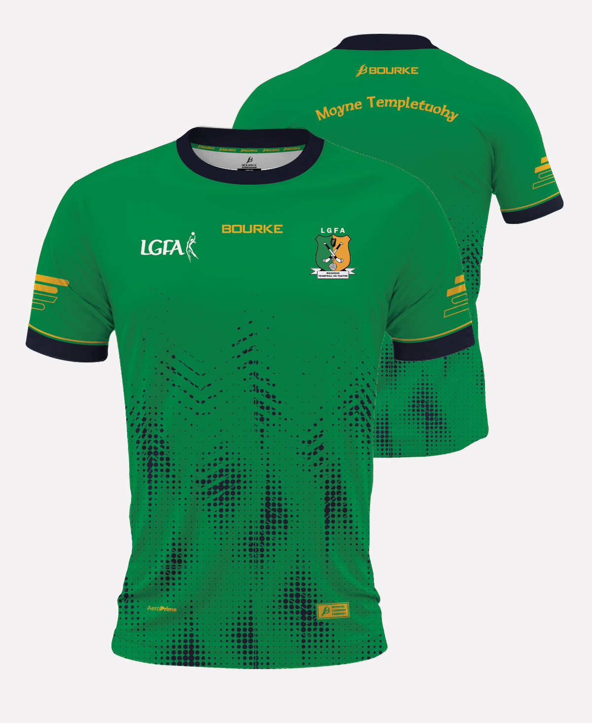 Moyne Templetuohy LGFA Training Jersey 26/27 (Green/Navy/Amber)