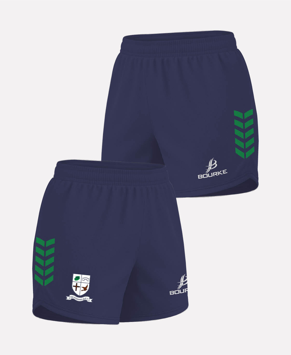 Na Fianna LGFA CORE Shorts (Navy/Green)