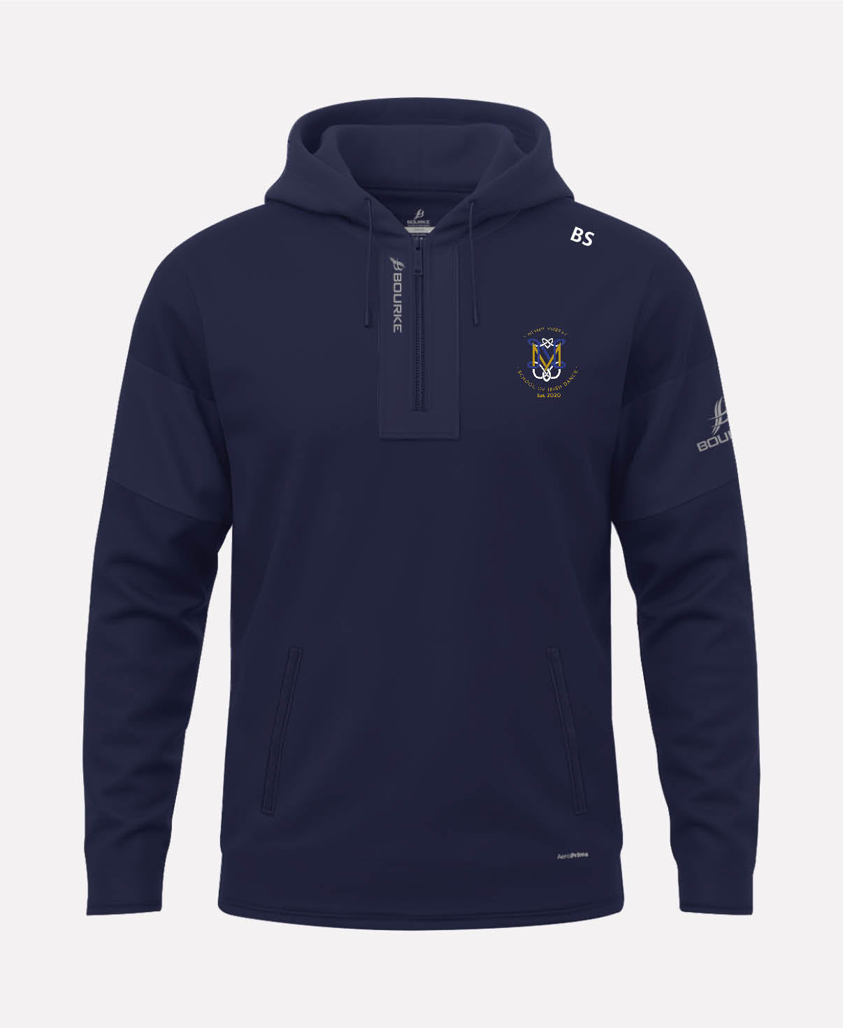 Niamh Murray School Of Irish Dance TEASRA Half Zip Hoodie (Navy)