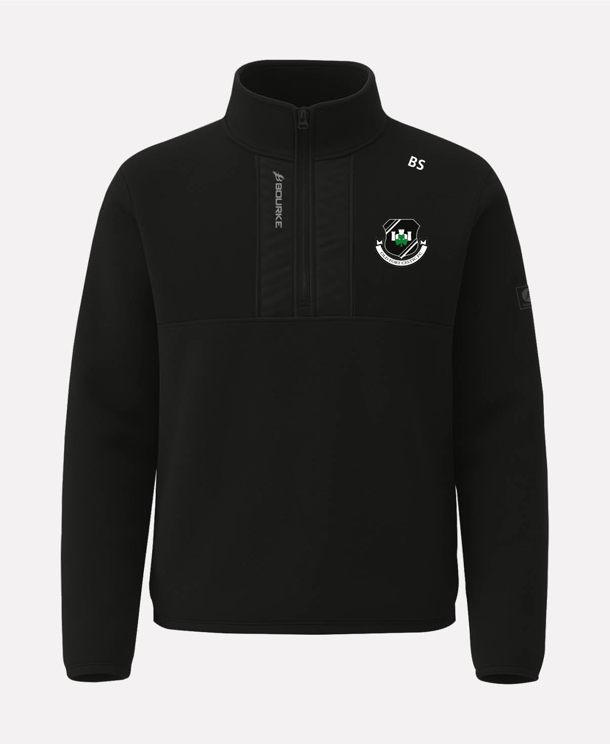 Old Fort Celtic FC TEASRA Half Zip Fleece (Black)