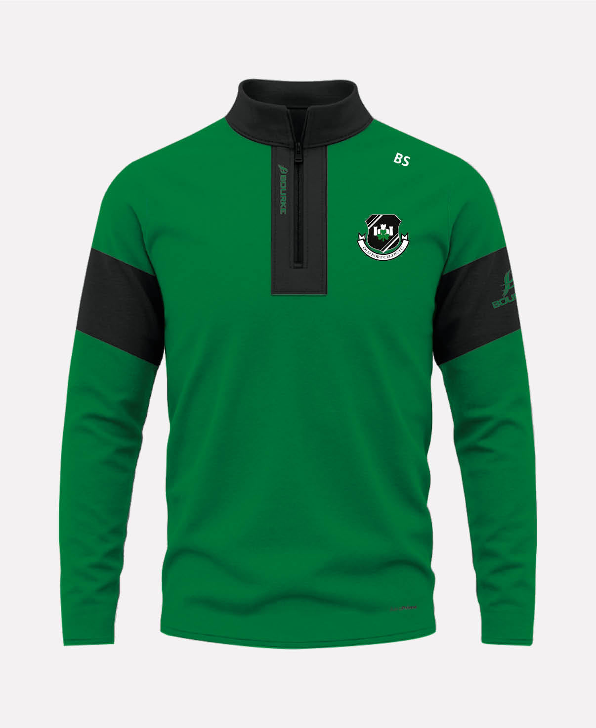 Old Fort Celtic FC TEASRA Half Zip (Black/Green)