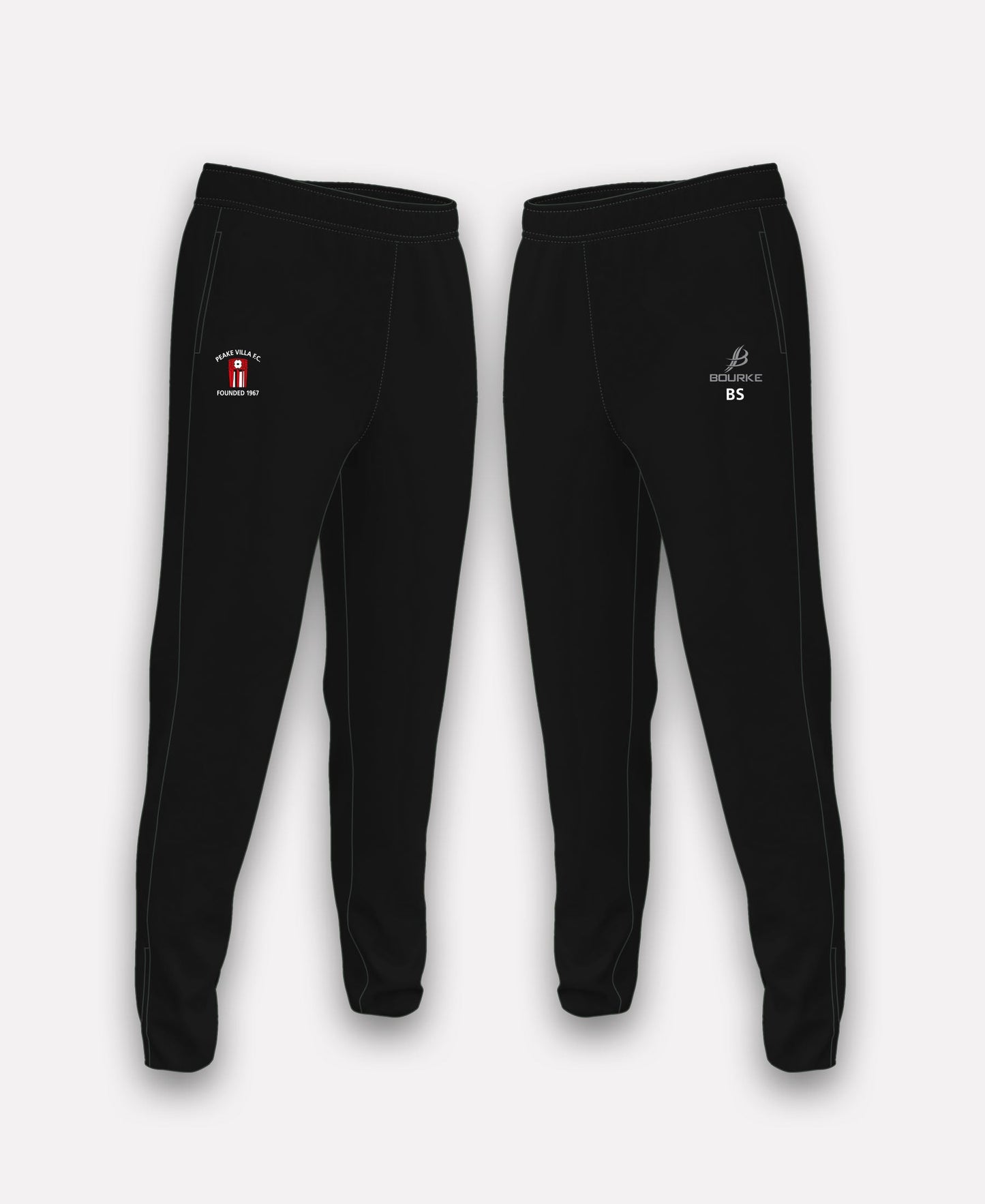 Peake Villa FC BARR Joggers (Black)