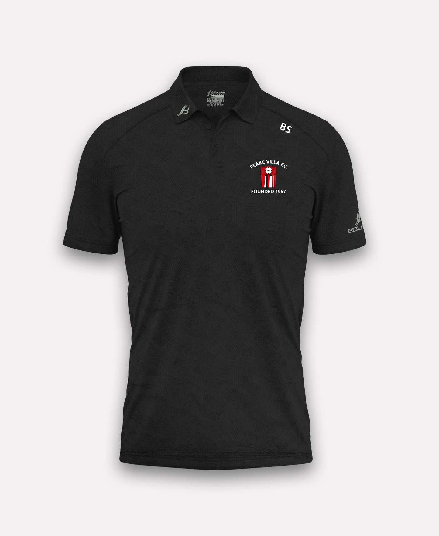 Peake Villa FC BARR Polo Shirt (Black)