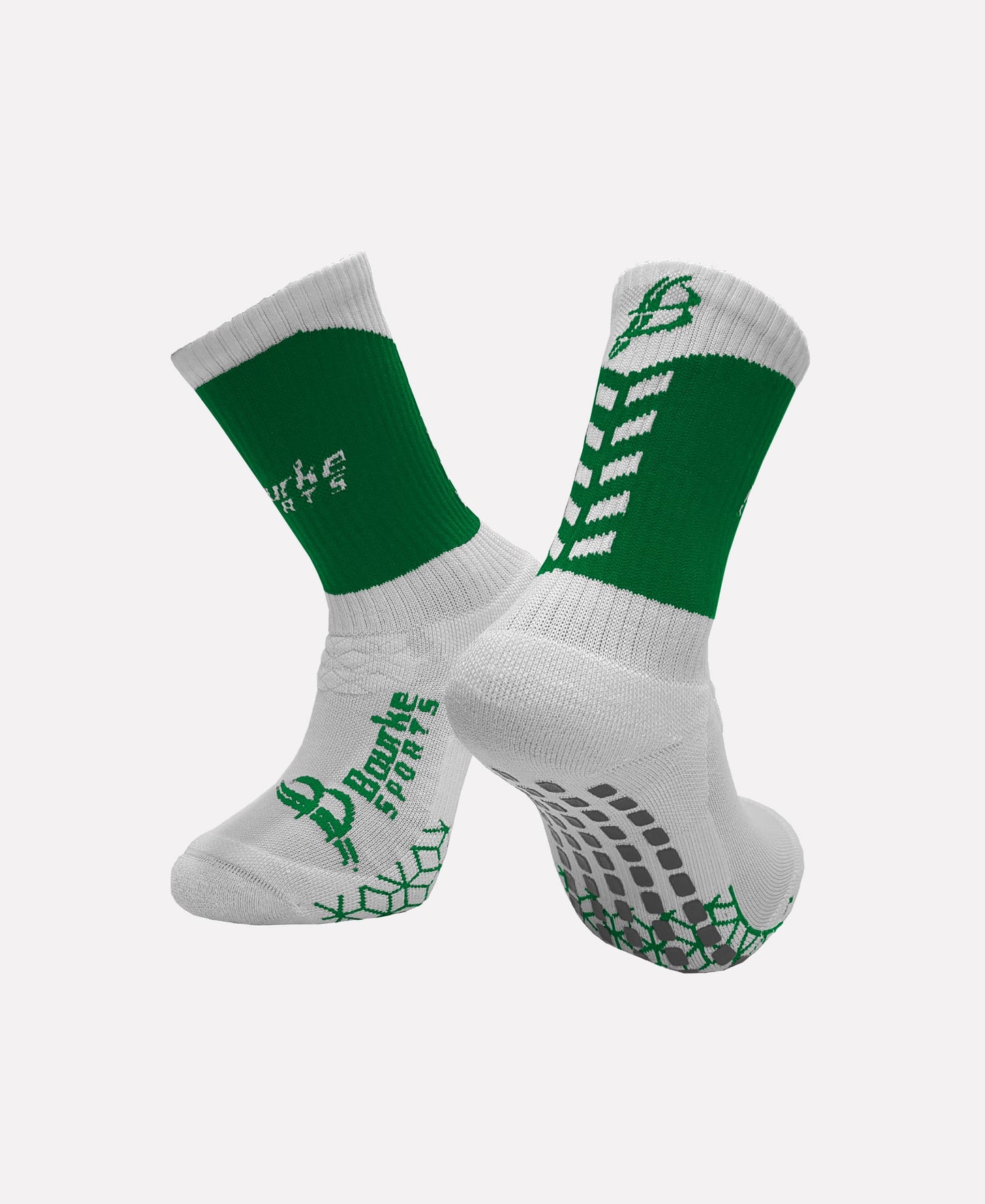 Shamrocks Camogie Galway Miniz Chevron Socks (Green/White)