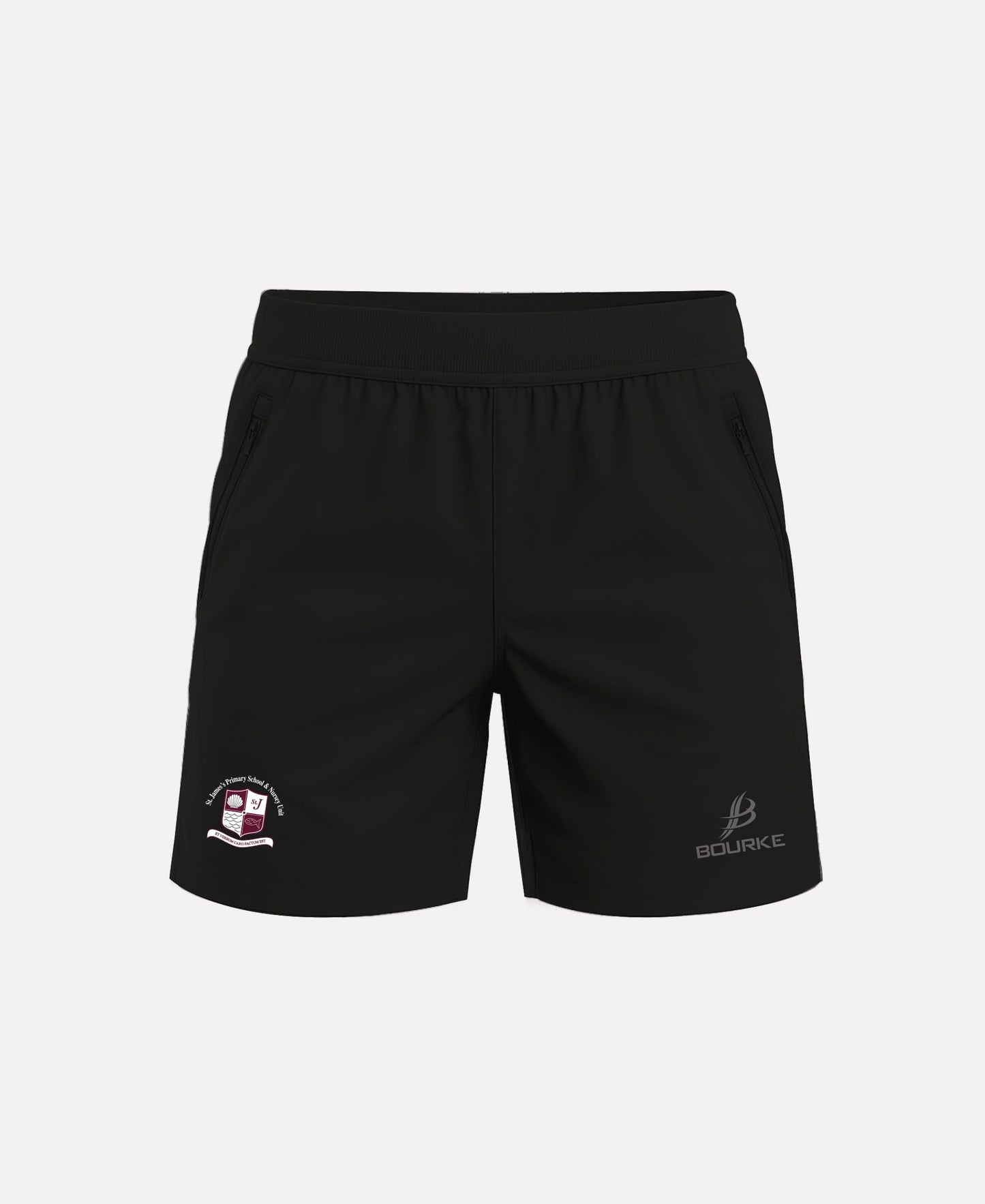 St James PS Rathcoole STAFF FORTIS Gym Shorts (Black)