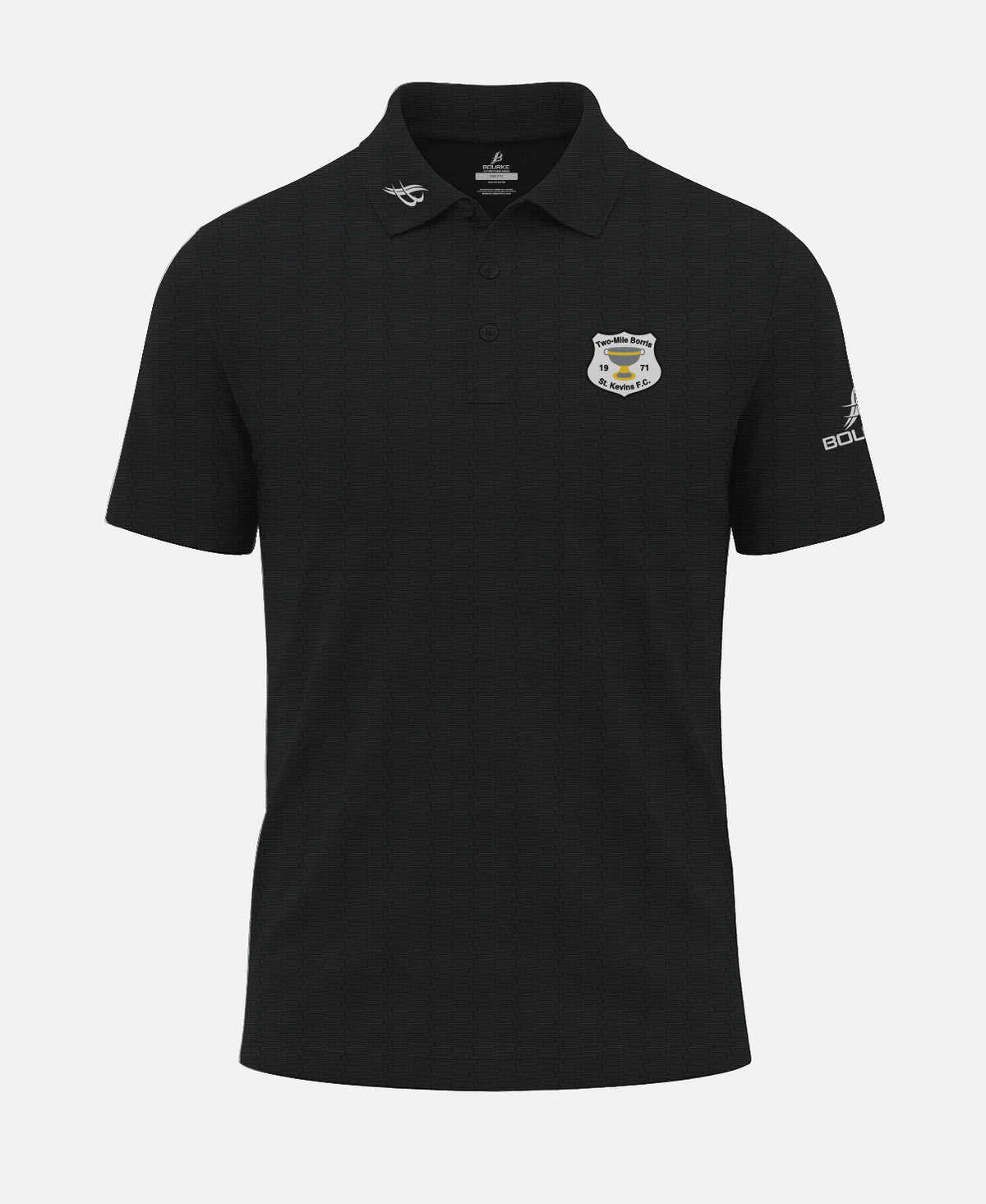 Two Mile Borris St Kevins FC SORA Polo Shirt (Black)