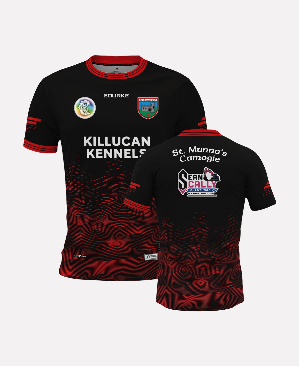 St Munnas Camogie Westmeath Training Jersey 2026 (Black/Red/White)