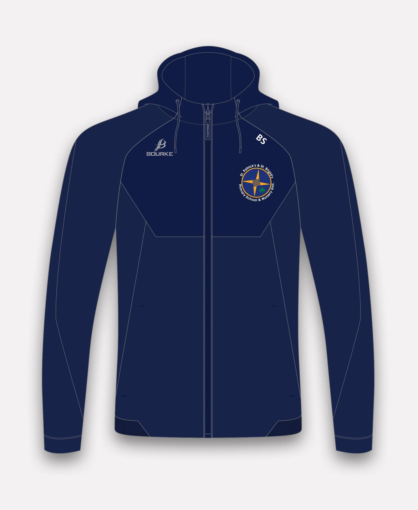 St Patrick's & St Brigid's PS STAFF Ballycastle BARR Hoody (Navy)